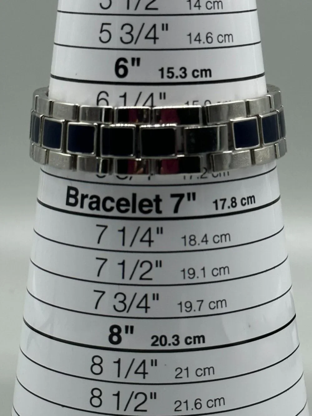 3/$30 Embassy Watch Women Silver Tone Blue Enamel Round White Dial 7